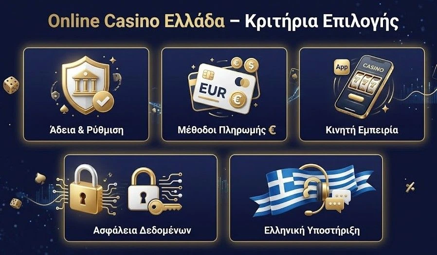 Online casino Ελλάδα – κριτήρια επιλογής για Έλληνες χρήστες