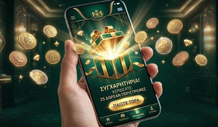 Bonus εγγραφης χωρις καταθεση μέσω εφαρμογής.