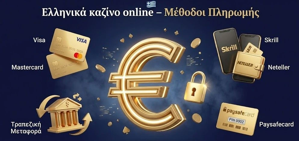 Ελληνικά καζίνο online – μέθοδοι πληρωμής EUR για Έλληνες χρήστες
